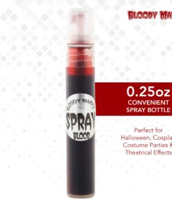 Alternative view of Fake Blood Makeup Spray - 0.25oz - For Theater and Costume or Halloween Zombie, Vampire and Monster Dress Up - By Bloody Mary 0.25 Ounce (Pack of 1)