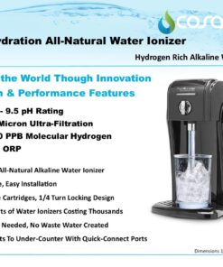Alternative view of Pure Hydration Alkaline Water Machine | Hydrogen Infused Water | Water Purifier | Countertop Water Filter | Natural Water Ionizer | PH Water, Loaded with Antioxidants | Home Water Filter