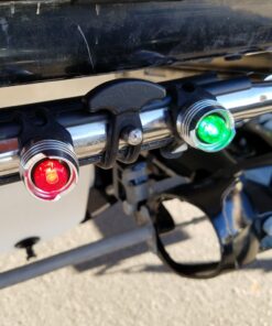 Alternative view of Bright Eyes Green & Red Aluminum Portable Marine LED Boating Lights - Boat Bow or Stern Emergency Backup Safety Lights for Maximum Attention - Waterproof