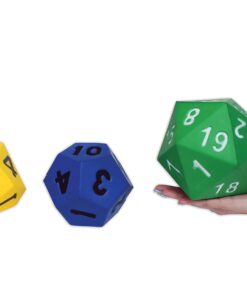 Learning Advantage Jumbo Polyhedra Die - 20 Sides - Large, Foam Dice for Games - Teach Numbers, Probability, Addition and Subtraction 22 710FPwXkoCL