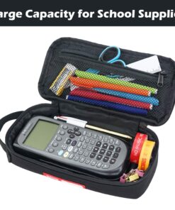 Rough Enough Small Tool Bag Pouch Large Black Pencil Case Box for Kids Boys School Men Cordura Heavy Duty 44 710FSW1ciJL