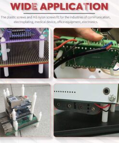 Hilitchi 120pcs M2 Male Female Nylon Hex Spacer Standoff Screw Nut Assortment Kit (Nylon M2) Nylon - M2 13 710Fcp52tyL
