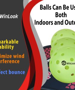 JP WinLook Premium Pickleball Paddles Set – Graphite Carbon Fiber/Fiberglass Rackets for Women & Men and Pickleball Balls for Indoor or Outdoor Play. Pickleball Set - Racquets, Pickleballs & Carry Bag USAPA Graphite Red / Red-2 Player Set 26 710Gw7y71NL 2