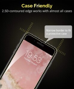 Alternative view of UNBREAKcable Shatterproof Tempered Glass Screen Protector for iPhone SE 2022/SE 2020, iPhone 8/7 [3-Pack] [99.99% HD Clear] [Easy Installation Frame] [9H Hardness][Bubble Free] for Apple 4.7''