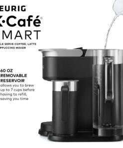 Keurig K-Cafe SMART Single Serve K-Cup Pod Coffee, Latte and Cappuccino Maker, Black 60 710HdHam04L