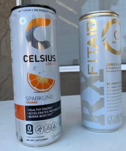 CELSIUS Sparkling Orange, Functional Essential Energy Drink 12 Fl Oz (Pack of 12) 12 Fl Oz (Pack of 12) 29 710IjgU2lL