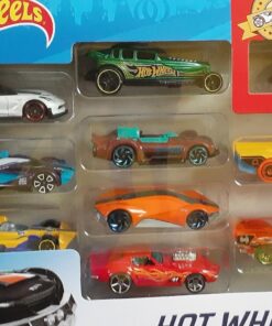 Hot Wheels Set of 10 1:64 Scale Toy Trucks and Cars for Kids and Collectors, Styles May Vary (Amazon Exclusive) 10-Pack 38 710IszbtmXL