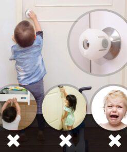 EUDEMON 4 Pack Baby Safety Door Knob Covers Door Knob Locks 18 710J2uBHL6L