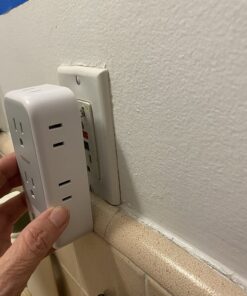 Multi Plug Outlet Extender with USB, TESSAN Electrical 7 Outlet Splitter with 3 USB Wall Charger, Multiple Power Expander for Cruise, Office, Home, Dorm Essentials Gray 3 USB A 27 710Jgl2yRVL