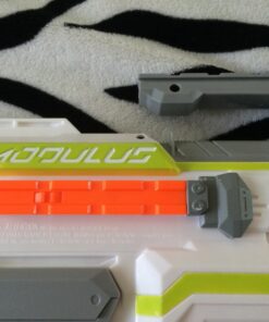 NERF Modulus ECS Motorized Blaster, Removable Scope, Drop Grip, Barrel, Stock, 10-Dart Clip (Amazon Exclusive) Frustration-Free Packaging 33 710JlkS9mGL