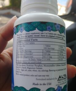 Alta Health Magnesium Chloride Tablets, 100 Count Unflavor 100 Count (Pack of 1) 12 710K5shoiuL