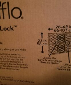 Evenflo Position and Lock Baby Gate, Pressure-Mounted, Tan 50 710KPiZwRcL