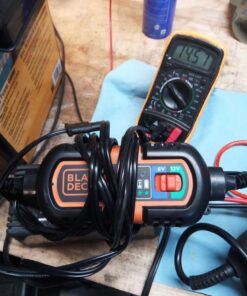 BLACK+DECKER BM3B Fully Automatic 6V/12V Battery Charger/Maintainer with Cable Clamps and O-Ring Terminals 39 710KUDNsAML