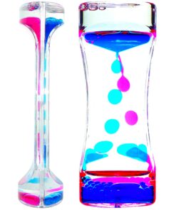 Big Mo's Toys Liquid Motion Bubble Timer - Rectangular Sensory Relaxation Water Toy - Assorted Colors, 1 Piece 9 710L0Mxs8LL