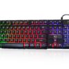Rii RK100+ Multiple Color Rainbow LED Backlit Large Size USB Wired Mechanical Feeling Multimedia PC Gaming Keyboard,Office Keyboard for Working or Primer Gaming,Office Device RK100+ Rainbow LED Backlit 49 710L9C4sGpL