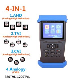 CCTV Tester, Security Camera Monitor for TVI CVI AHD Analogy Camera Test,Video Audio PTZ Control,5MP, RS485 UTP Security Tester Supply 12V /1A Output 8 710LVgelcOL
