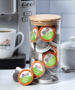 San Francisco Bay Compostable Coffee Pods - Organic Rainforest Blend (120 Ct) K Cup Compatible including Keurig 2.0, Medium Dark Roast 120 Count (Pack of 1) 21 710N hi9VCS 1