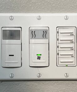 Leviton IPHS5-1LW Decora In-Wall Humidity Sensor & Fan Control , 3A, Single Pole, White 1 Pack 31 710NUxstTL