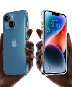 Mkeke for iPhone 14 Case for iPhone 13 Case Clear Transparent Shockproof Bumpers Cases for iPhone 13/14 for iPhone 13/14 Case 6.1" A-Clear 27 710NjxPq7mL