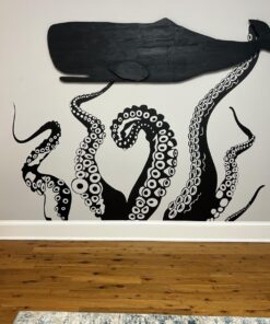 Tentacles Wall Decal Kraken Octopus Tentacles Wall Sticker Sea Animal Wall Decal Mural Home Art Decor Black Large 26 710NkNpvo8L