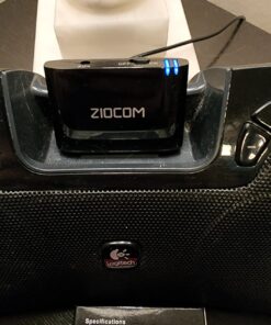 ZIOCOM 30 Pin Bluetooth Adapter Receiver for Bose iPod iPhone SoundDock and Other 30 pin Dock Speakers with 3.5mm Aux Cable(Not for Car and Motorcycles), Black 48 710OHex09BL