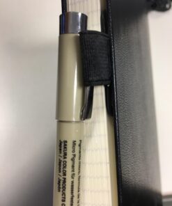 LEUCHTTURM1917 Self Adhesive Pen Loop Elastic Pen Holder (Black) Black 39 710OQ40berL