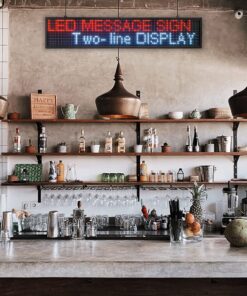 P10 LED Shop Sign Scrolling High-Brightness Custom LED Sign 40''x8'', WiFi Connected Full-Color Programmable Sign - Suitable for Various Indoor Commercial Billboards (1pcs) LED P10 Indoor 11 710Oh1s396L