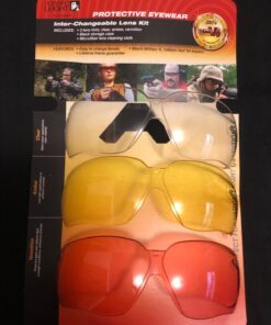 Howard Leight Shooting Sports Howard Leight by Honeywell Genesis Sharp-Shooter Shooting Glasses Combo Kit (R-01637),Clear/Amber/Vermillion,Large Clear/Amber/Vermillion Large 19 710P0bA fUL