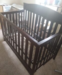 Delta Children Emery 4-in-1 Convertible Baby Crib - Greenguard Gold Certified, Dark Chocolate 4-in-1 Crib 38 710PVixByzL