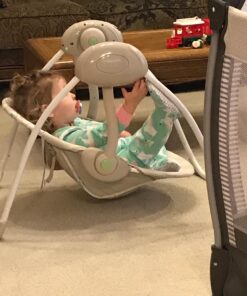 Ingenuity Soothe 'n Delight Compact Portable 6-Speed Plush Baby Swing with Music, Folds Easy, 0-9 Months 6-20 lbs (Cozy Kingdom) Cozy Kingdom 43 710PceXPwXL