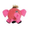 SmartPetLove Snuggle Puppy Tender-Tuffs Ball - Round Pink Elephant Plush Dog Toy - Cute and Fun Plush Ball with Squeakers 50 710QPPMeasL