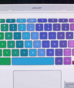 Silicone Keyboard Cover Skin Compatible for Acer Chromebook R11 CB3-131 CB5-132T, Acer Chromebook R13 CB5-312, Acer Chromebook 14 CB3-431 CP5-471, Acer Chromebook 15 CB3-531/532 CB5-571 C910 (Rainbow) Rainbow 10 710Ql9nI8zL
