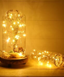 ANJAYLIA 16.5Ft 50 LED Fairy Lights Battery Operated String Lights for Party Home Wedding Festival Decoration, Warm White 21 710S5yjucyL