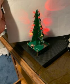 Christmas Tree Soldering Project, Icstation 3D Xmas Tree Soldering Kit with LED Flashing Lights Soldering Practice 7 Colors DIY Electronic Assemble Kit for Learning Teaching STEM Educational Multicolored 63 710SCXZxN0L