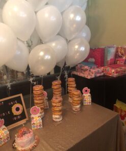 Darice Victoria Lynn Clear, 5 Piece Set with Two 10” and Three 15 Display Treats at Weddings, Showers and Other Ev Acrylic Donut Stands 33 710SvMTM3zL