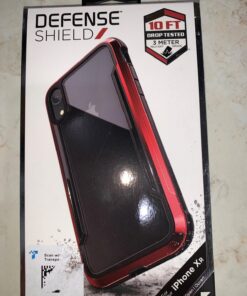 Raptic Shield, Compatible with Apple iPhone XR (Formerly Defense Shield) - Military Grade Drop Tested, Anodized Aluminum, TPU, and Polycarbonate Protective Case for Apple iPhone XR, Red 70 710Tn0ZUsuL
