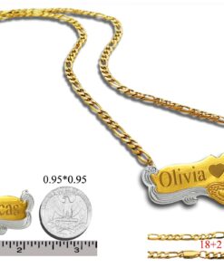 ProLuckis Handmade Personalized Name Jewelry Necklace 18k Gold Plated-Custom Made Any Name Style 5 13 710U2f1XLTL