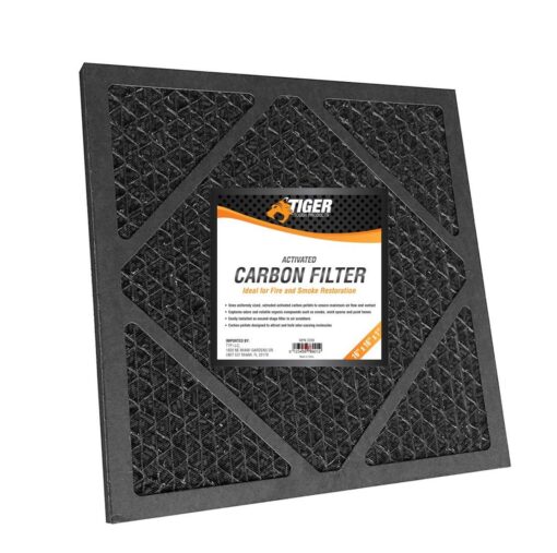 Tiger Tough HEPA 500 Activated Carbon Filter for Air Scrubbers - 16" x 16" x 1" (1) 1 Count (Pack of 1)