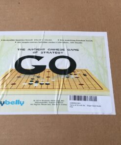 Brybelly Go Set All Natural Bamboo Wood Go Board | Bowls and 361 Bakelite Stones | 2-Player - Classic Chinese Strategy Board Game | Measures 19 x 19in Top Side or 13 x 13in Under Side Beginner's Board 50 710UX Pc2NL