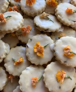 SurgeHai Fluted Cookie Cutters- Round Biscuit Cutters Set of 6 Pieces, Double Sided Fluted and Plain Edge Cookie Cutters, Stainless Steel 6 PCS - Fluted Round 22 710UaXMbL5L