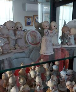 Precious Moments, Our Love Still Sparkles In Your Eyes, 25th Anniversary, Bisque Porcelain Figurine, 115911, Silver, Medium 14 710V6DNFDaL