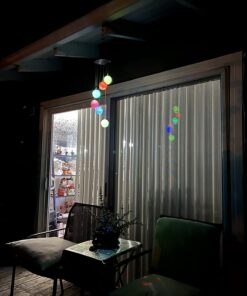 AceList Color Changing Solar Power Wind Chime Crystal Ball Wind Chime Wind Mobile Portable Waterproof Outdoor Windchime Light for Patio Yard Garden Home C-crystal Ball 27 710VQ8mKrL