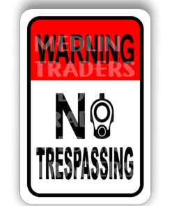 Medlin Traders Funny No Trespassing Sign, Funny Aluminum Sign S6006