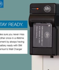 BM Premium 2 Pack of NB-11L, NB-11LH Batteries and Charger Kit for Canon PowerShot Elph 110, Elph 130, Elph 135 IS, Elph 140 IS, Elph 150 IS, Elph 160, Elph 170 IS, Elph 180, Elph 190 IS, Elph 320 HS, Elph 340 HS, Elph 350 HS, Elph 360 HS, A2300 IS, A2... 17 710VUs2wUbL