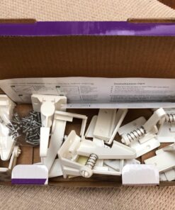 Baby Safety Cabinet Locks 12 Pack White-GRANDOTO Baby Proofing & Child Safety Cabinets Drawer Locks,DIY Easy to Install,No Tooling, Stronger Safety! 19 710Vt157lL