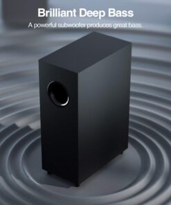 RIOWOIS Sound Bar, Sound Bars for TV, Soundbar, Surround Sound System Home Theater Audio with Wireless Bluetooth 5.0 for PC Gaming, AUX/Opt/Coax Connection, Remote Control Wall Mountable with Subwoofer 10 710WM96LnbL