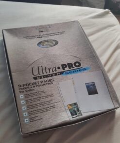 Ultra Pro 9 Pocket Pages Silver Series 100 Pages of Card Sleeves for Trading, Baseball Card Binder, Pokemon and Baseball Card Sleeves Single 38 710WsoslF3L