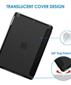 JETech Case for iPad Air 1st Edition (NOT for iPad Air 2/3/4/5), 9.7 Inch, Smart Cover with Auto Wake/Sleep (Black) Black 28 710XOw1jHmL