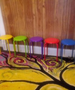Fat Catalog - ALT-1102AC-SO ALT1102ACSO Metal Stack Stools with Padded Seat, Red/Purple/Blue/Green/Yellow (Pack of 5) Primary 19 710XWED8rUL