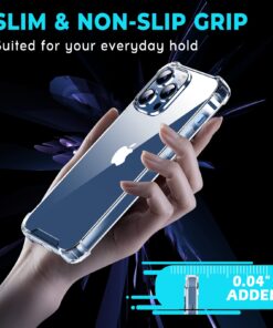 ORIbox for iPhone 12 Case for iPhone 12 Pro Case Clear,with 4 Corners Shockproof Protection,iPhone 12/12 Pro Clear Case for Women Men Girls Boys Kids,Case for iPhone 12/12 Pro Phone Clear 14 710XypxHmnL